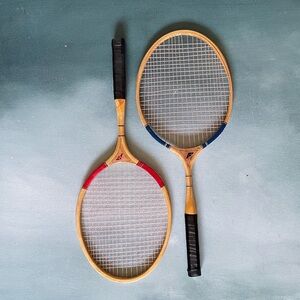 Vintage Badminton Racquets Laminated Wood